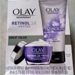 Olay Regenerist Retinol 24 + Peptide Night Hydrating Moisturizer và Olay Regenerist Retinol 24 Facial Cleanser